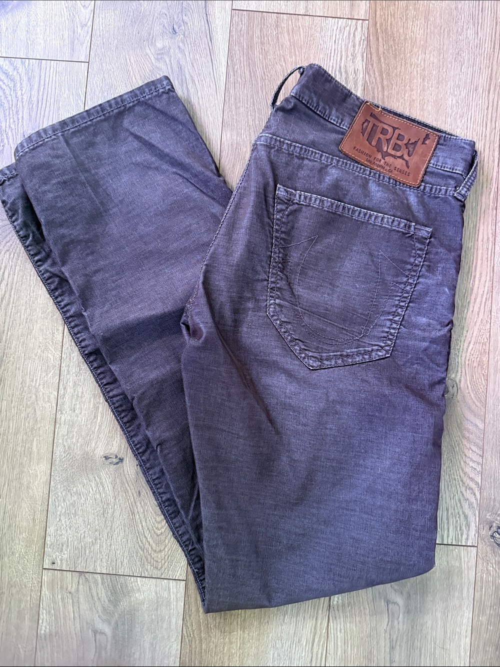 True Religion Men's Brown Corduroy Stretch Pants